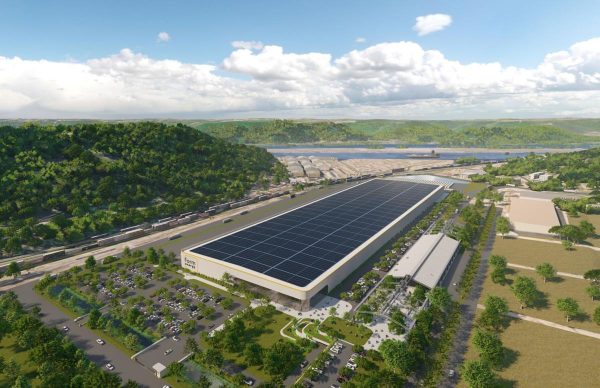 An artist’s rendering from Form Energys press release depicts plans for the future Form Energy facility to be located in Weirton. It is supposed to be done mid 2024, but they plan start to expand it in 2025.