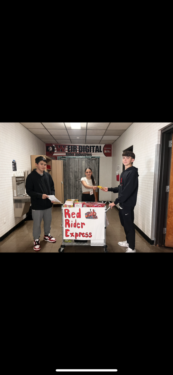 Kason Lash selling snacks to Alivia Torres.