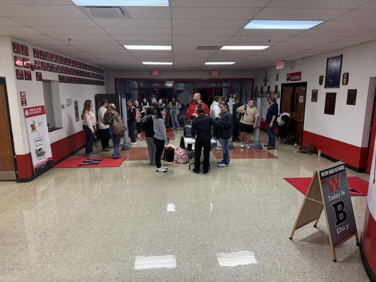 Metal detectors meet students at Weir's entrance